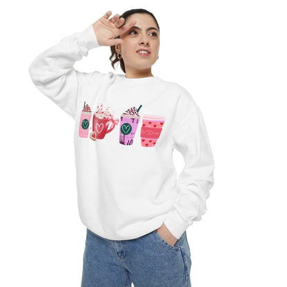 Valentine's Coffee - Comfort Colors Sweatshirt