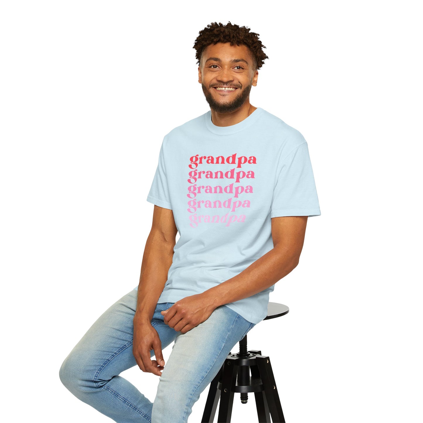 Grandpa (Pink) - Comfort Colors Shirt