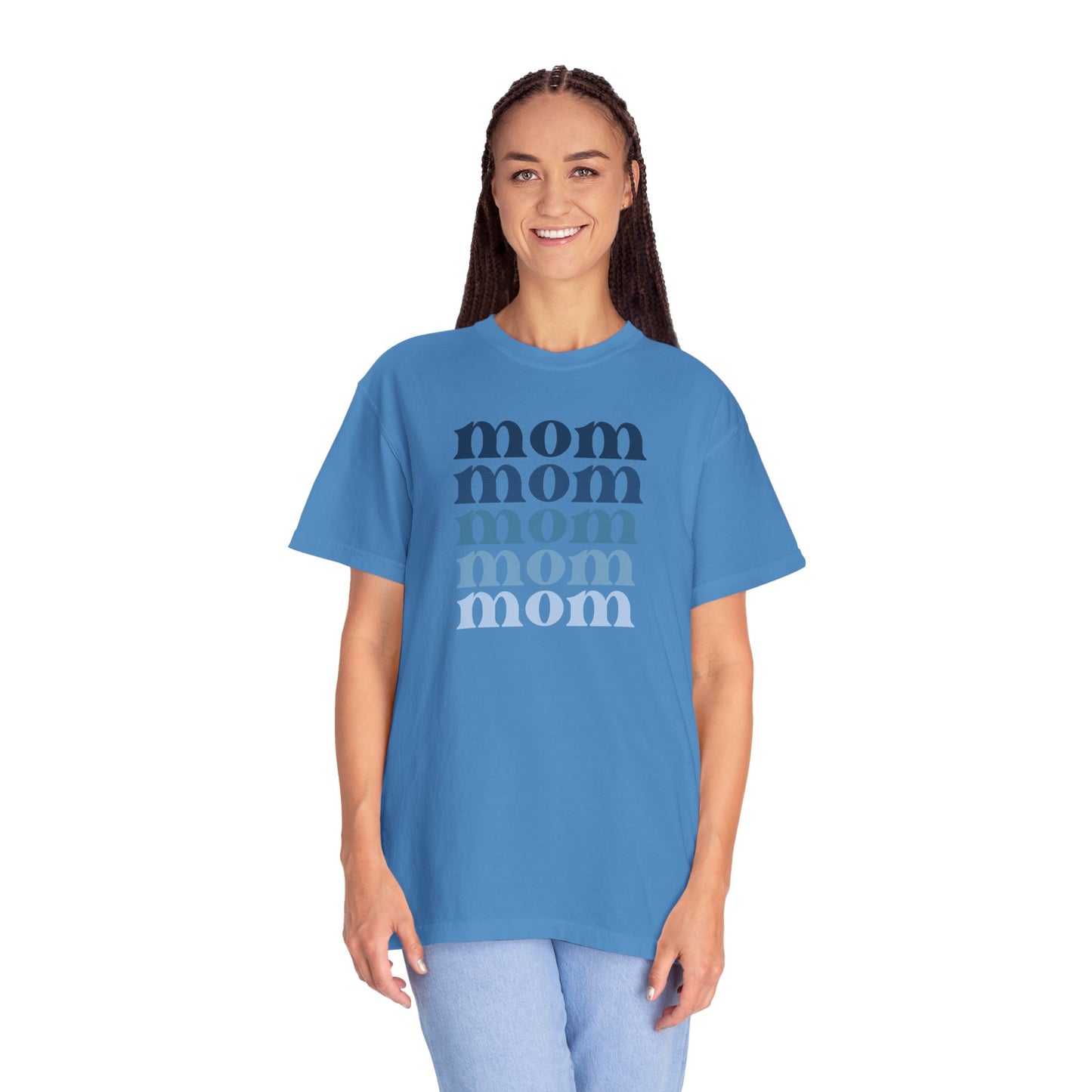Mom (Blue) - Comfort Colors Shirt