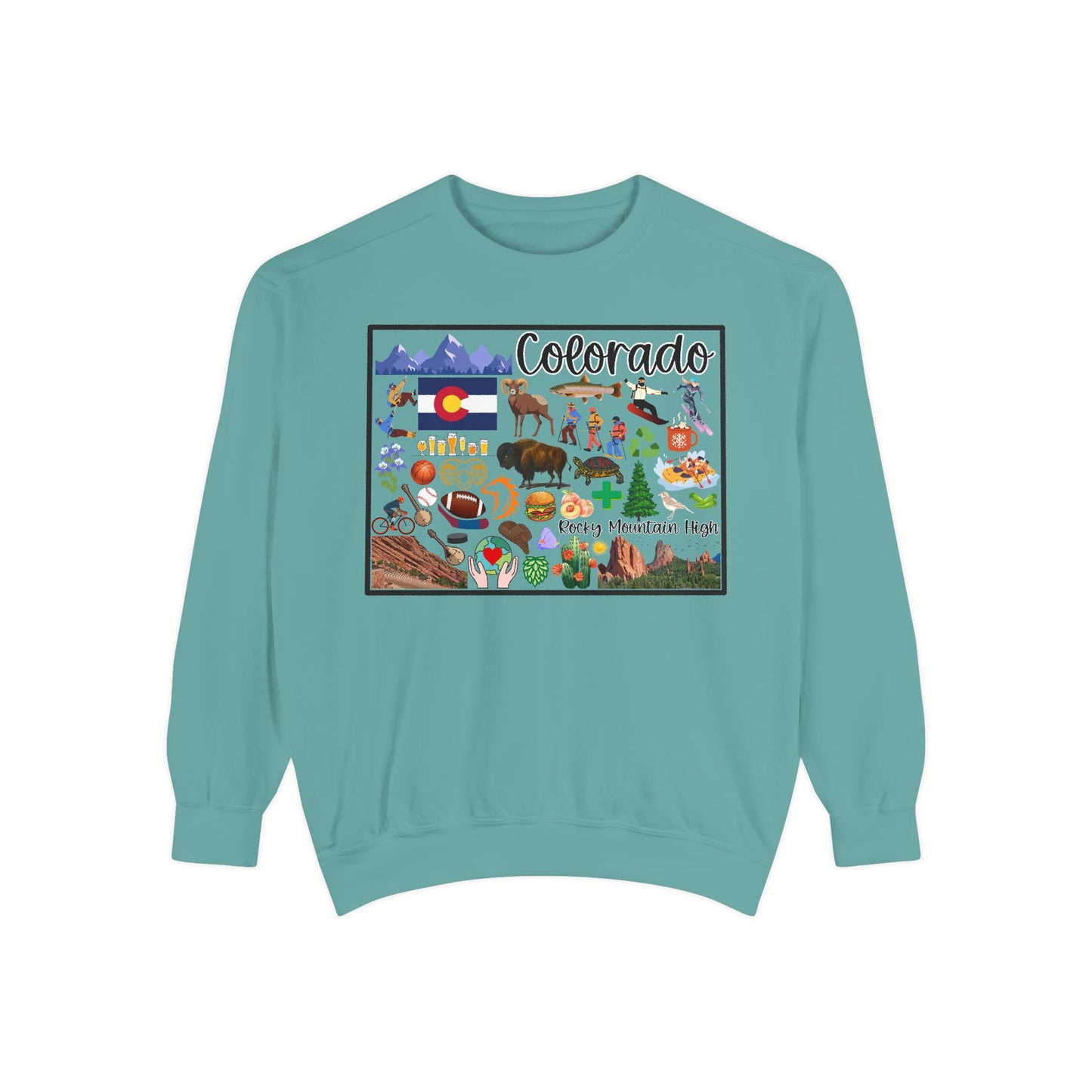 Beautiful State of Colorado - Comfort Colors Sweatshirt