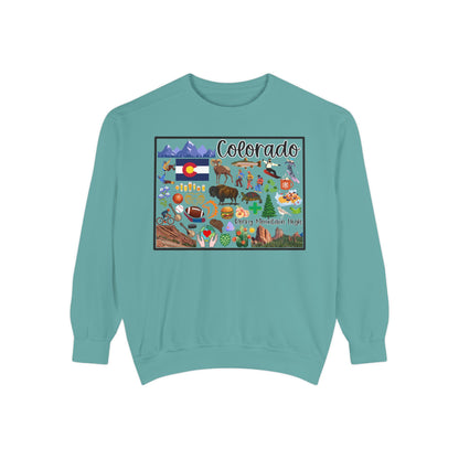 Beautiful State of Colorado - Comfort Colors Sweatshirt
