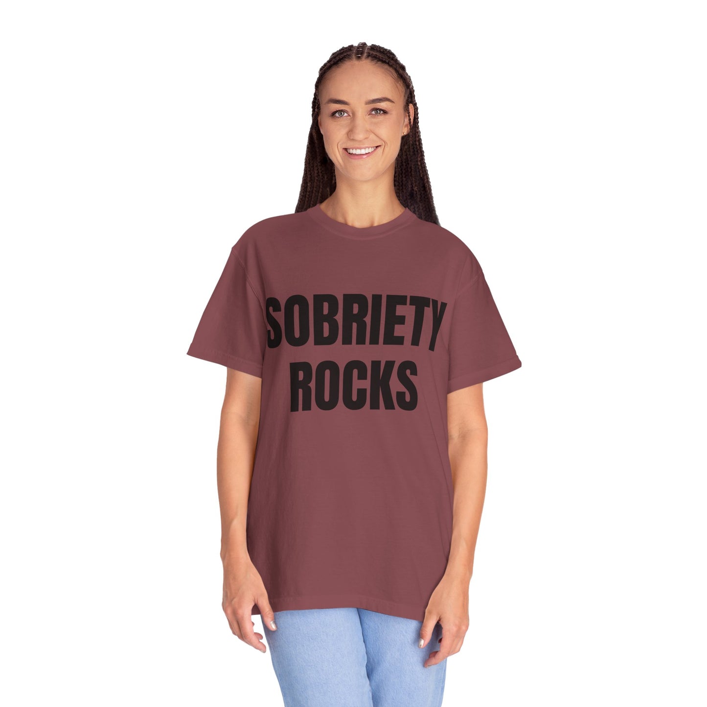 Sobriety Rocks - Comfort Colors Shirt