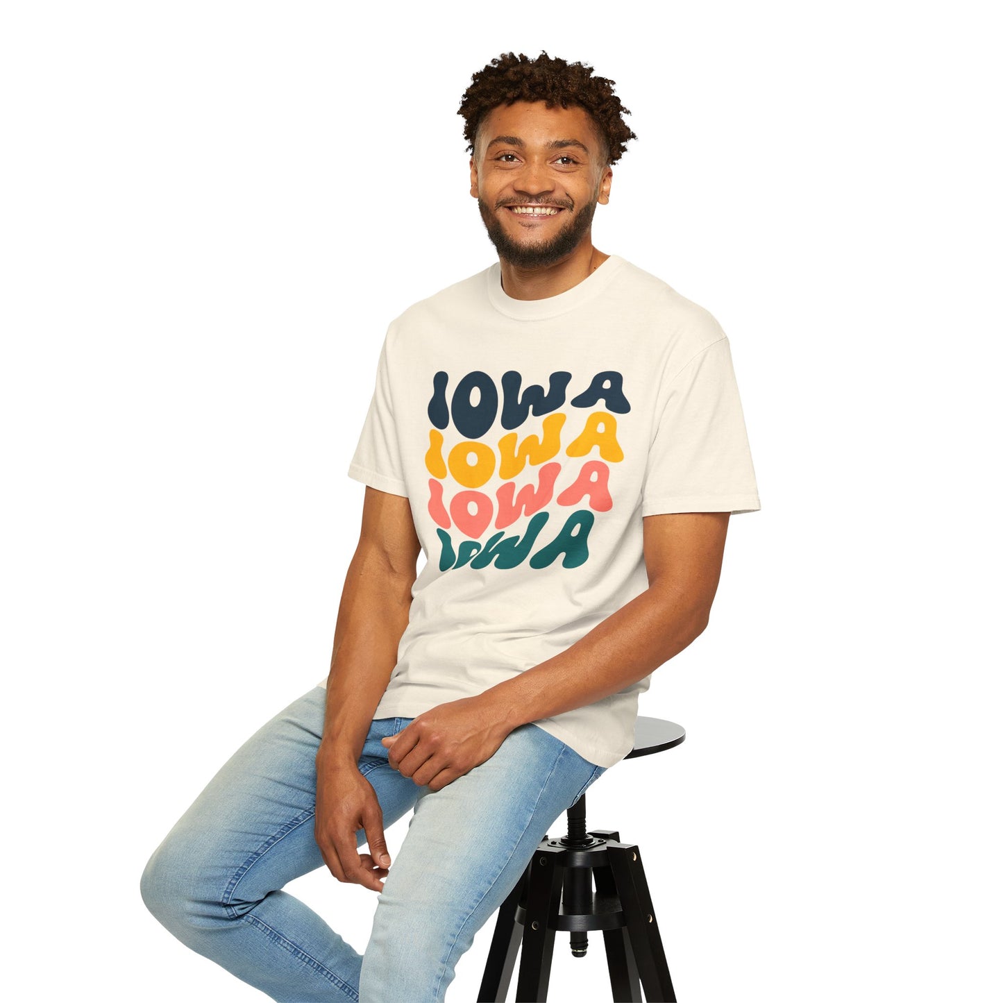 Retro Iowa - Comfort Colors Shirt