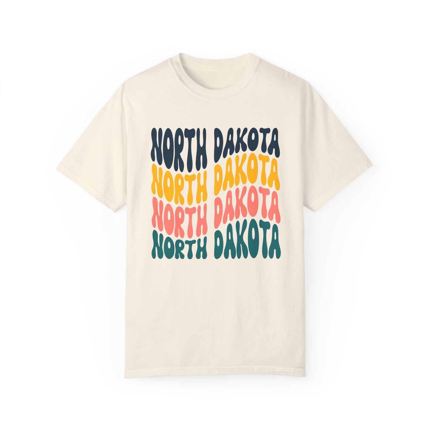 Retro North Dakota - Comfort Colors Shirt