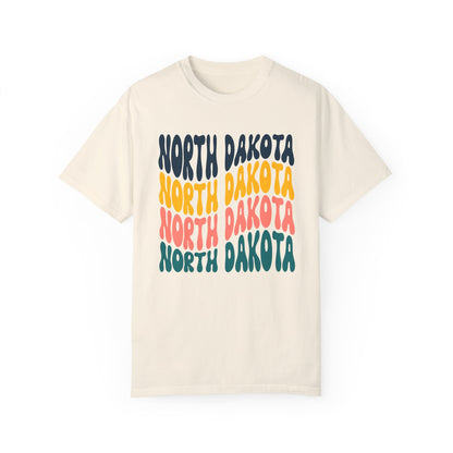 Retro North Dakota - Comfort Colors Shirt