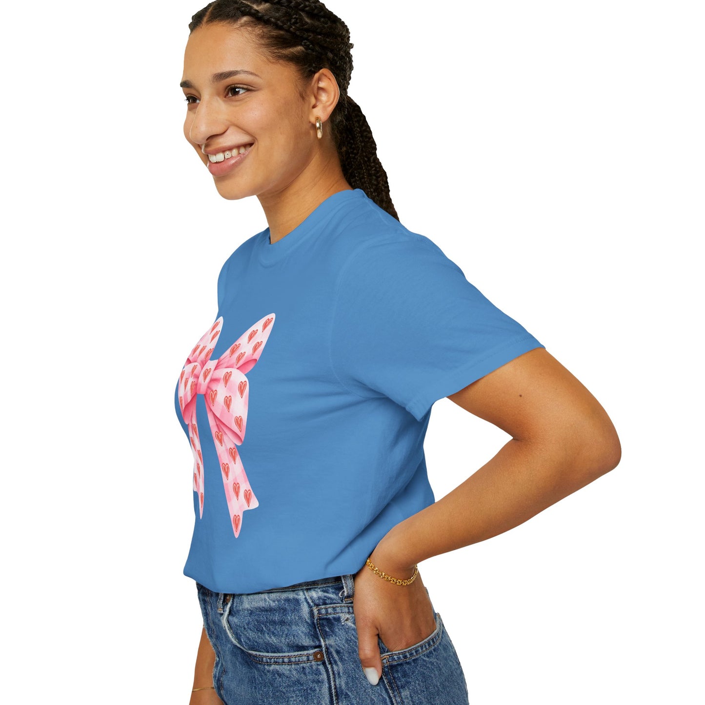 Pink Bows & Hearts - Comfort Colors Shirt