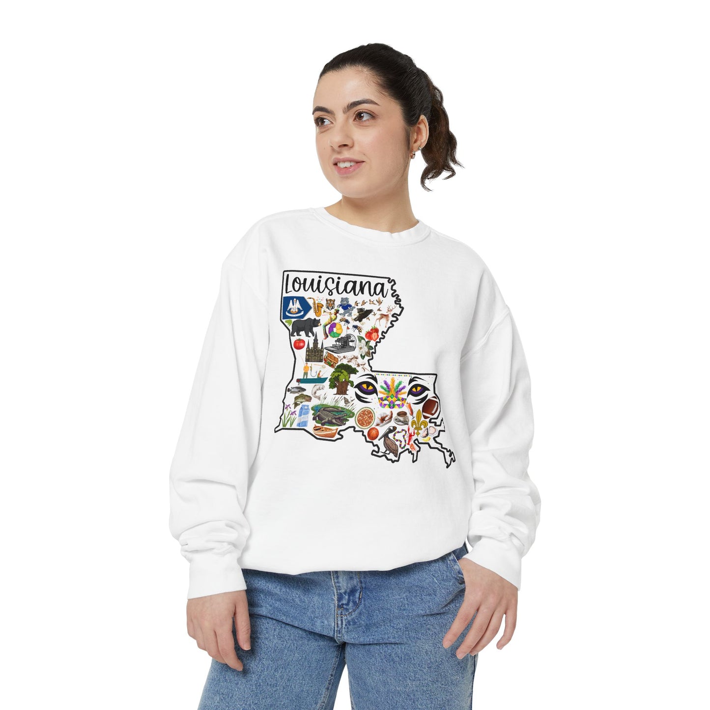 Beautiful State of Louisiana - Comfort Colors Sweatshirt