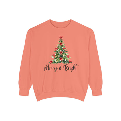 Merry & Bright - Comfort Colors Sweatshirt