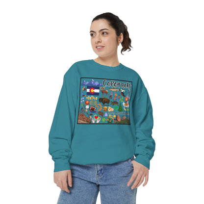 Beautiful State of Colorado - Comfort Colors Sweatshirt