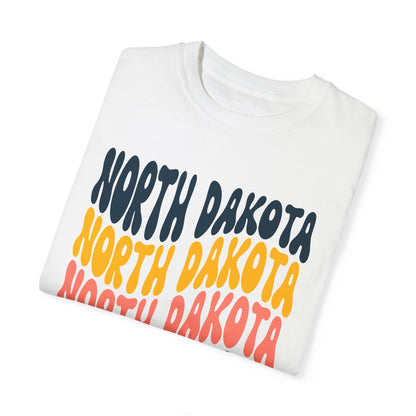 Retro North Dakota - Comfort Colors Shirt