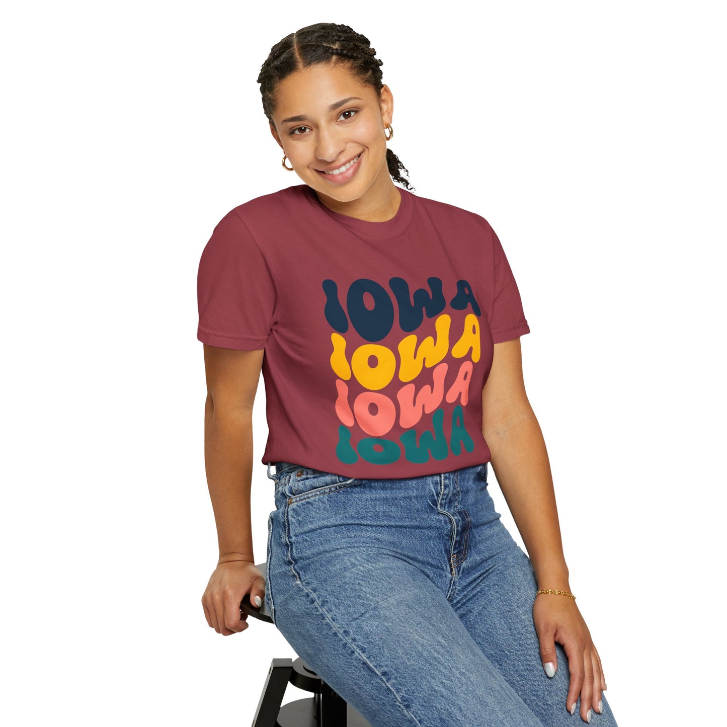 Retro Iowa - Comfort Colors Shirt