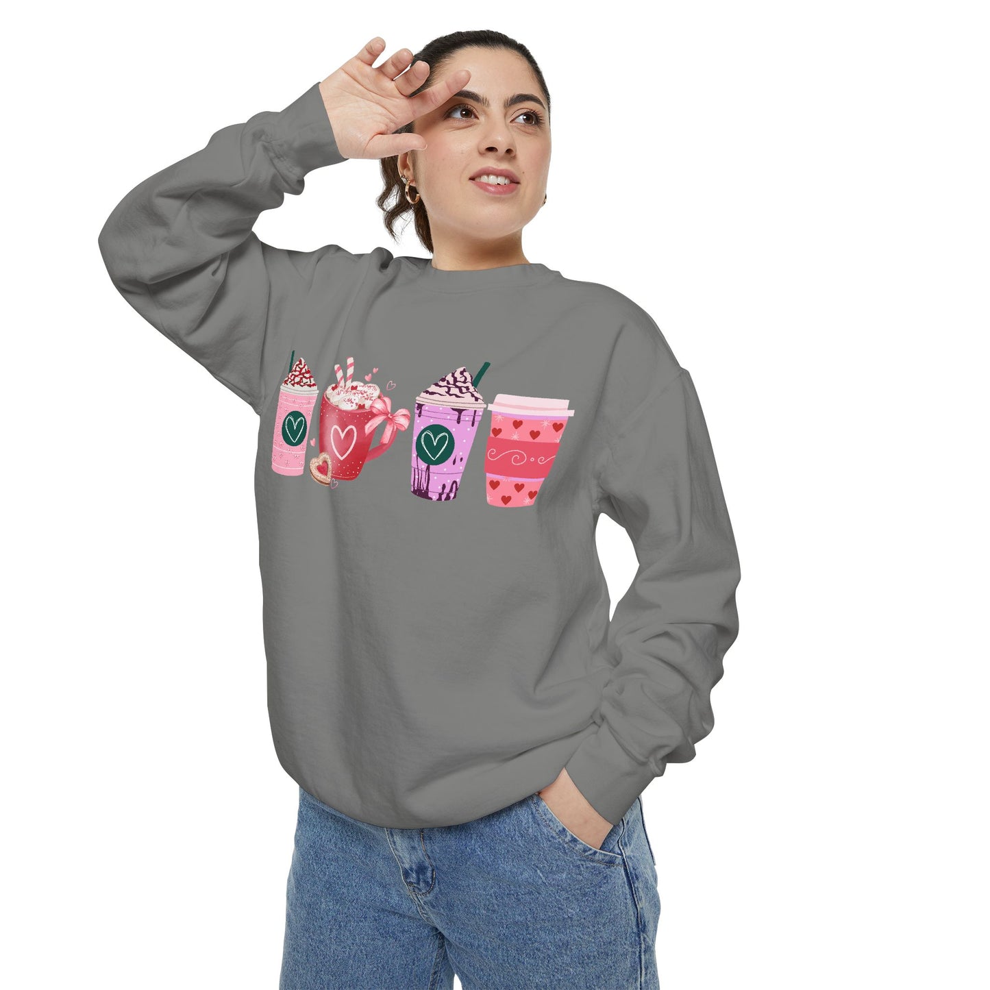 Valentine's Coffee - Comfort Colors Sweatshirt