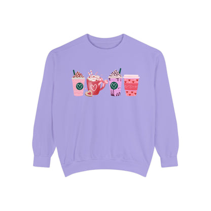 Valentine's Coffee - Comfort Colors Sweatshirt