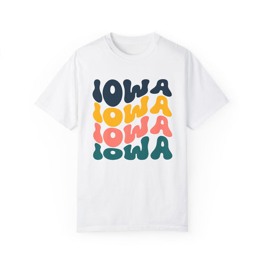 Retro Iowa - Comfort Colors Shirt