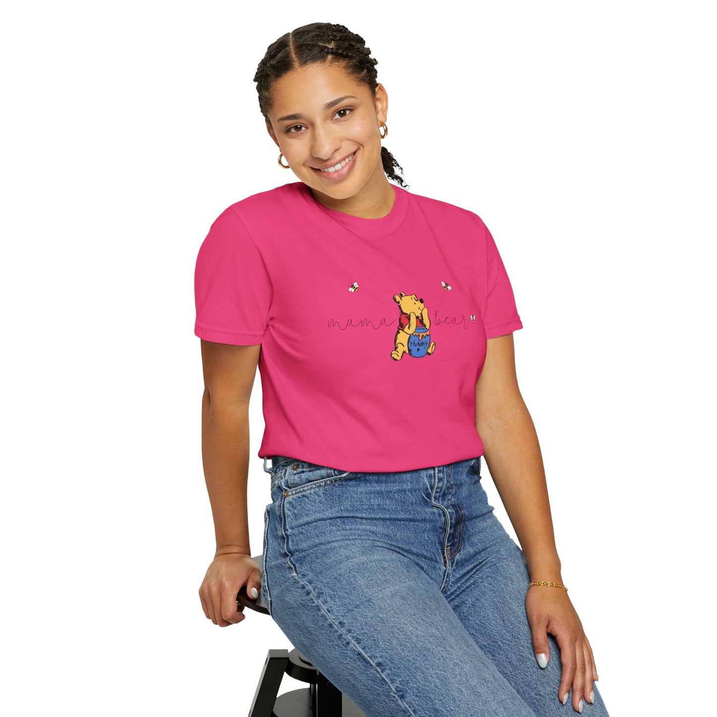 Mama Bear (Pooh Bear & Hunny) - Comfort Colors Shirt