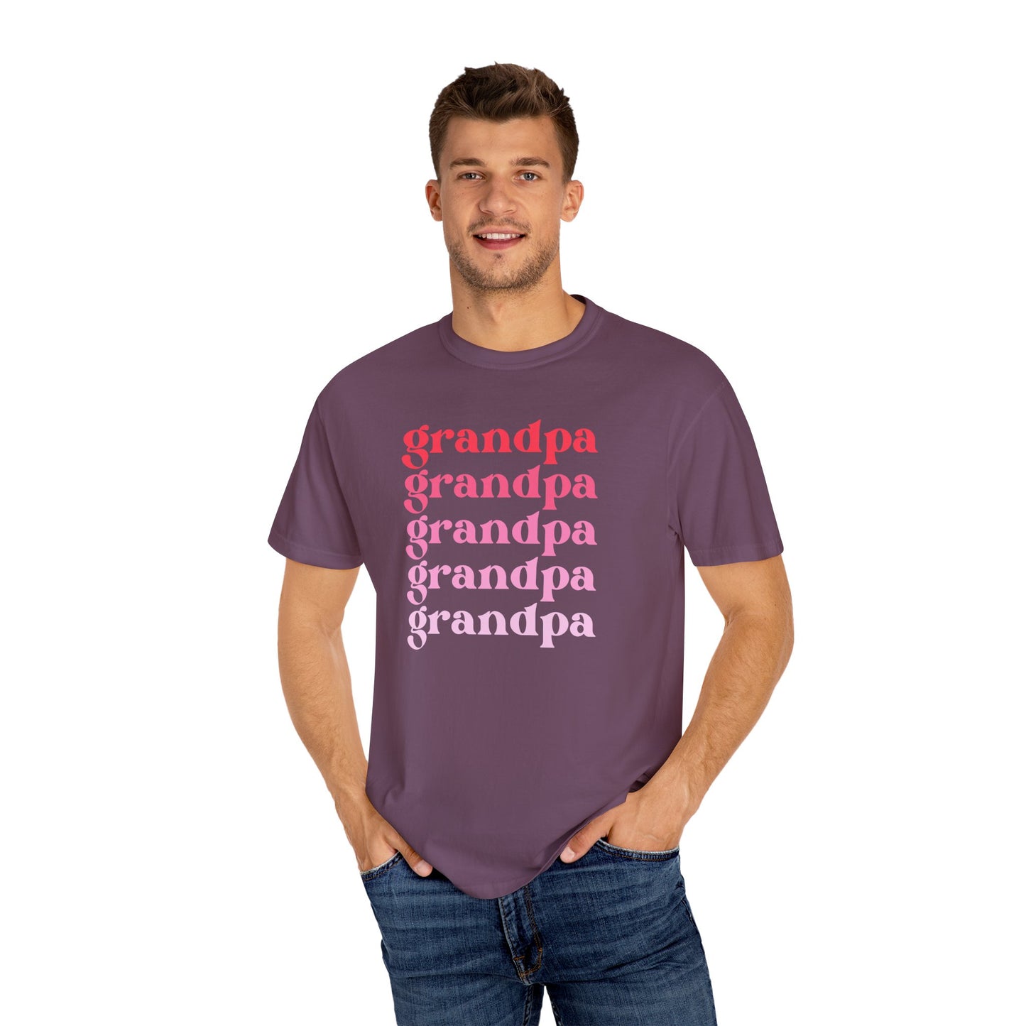 Grandpa (Pink) - Comfort Colors Shirt