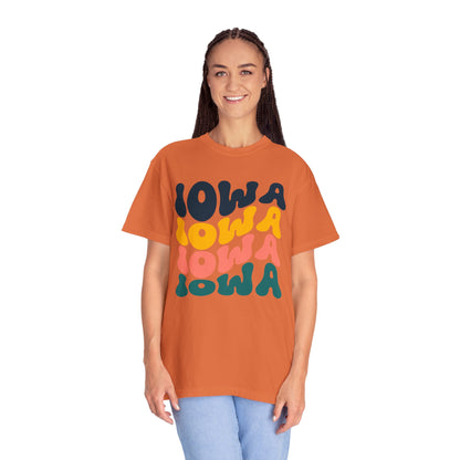 Retro Iowa - Comfort Colors Shirt