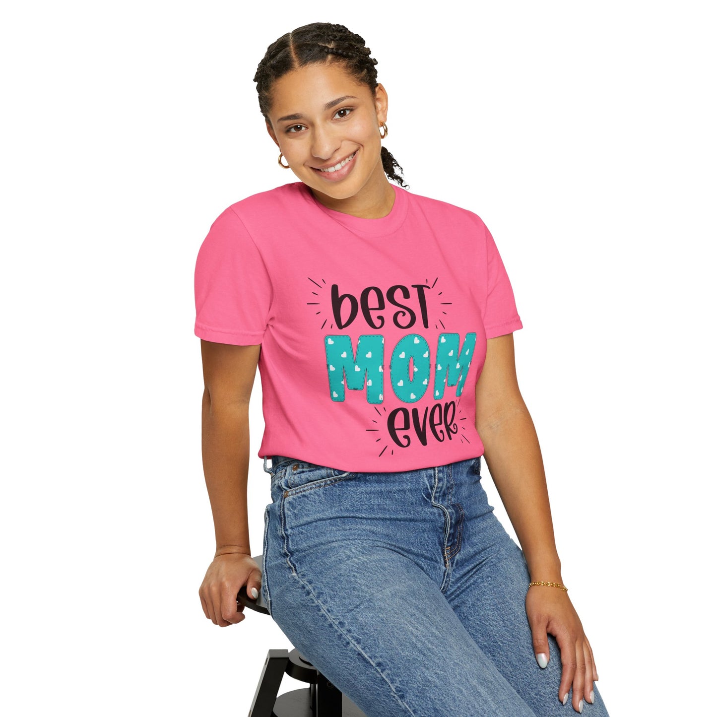Best Mom Ever (Blue) - Comfort Colors Shirt