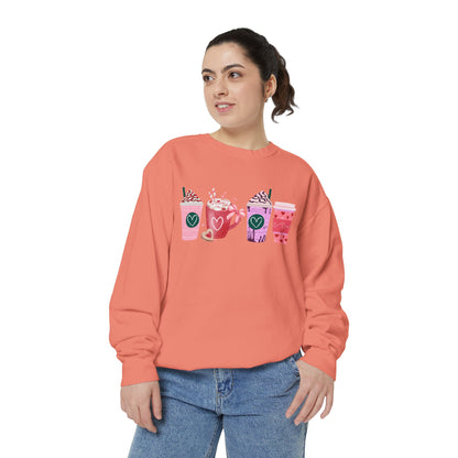 Valentine's Coffee - Comfort Colors Sweatshirt