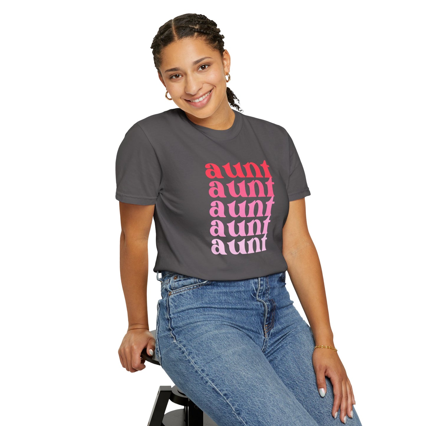 Aunt (Pink) - Comfort Colors Shirt