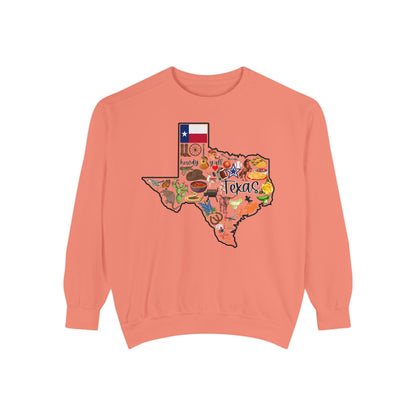 Beautiful State of Texas - Comfort Colors Sweatshirt