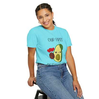 Our First Mother's Day Together (Avocado & Pit) - Comfort Colors Shirt