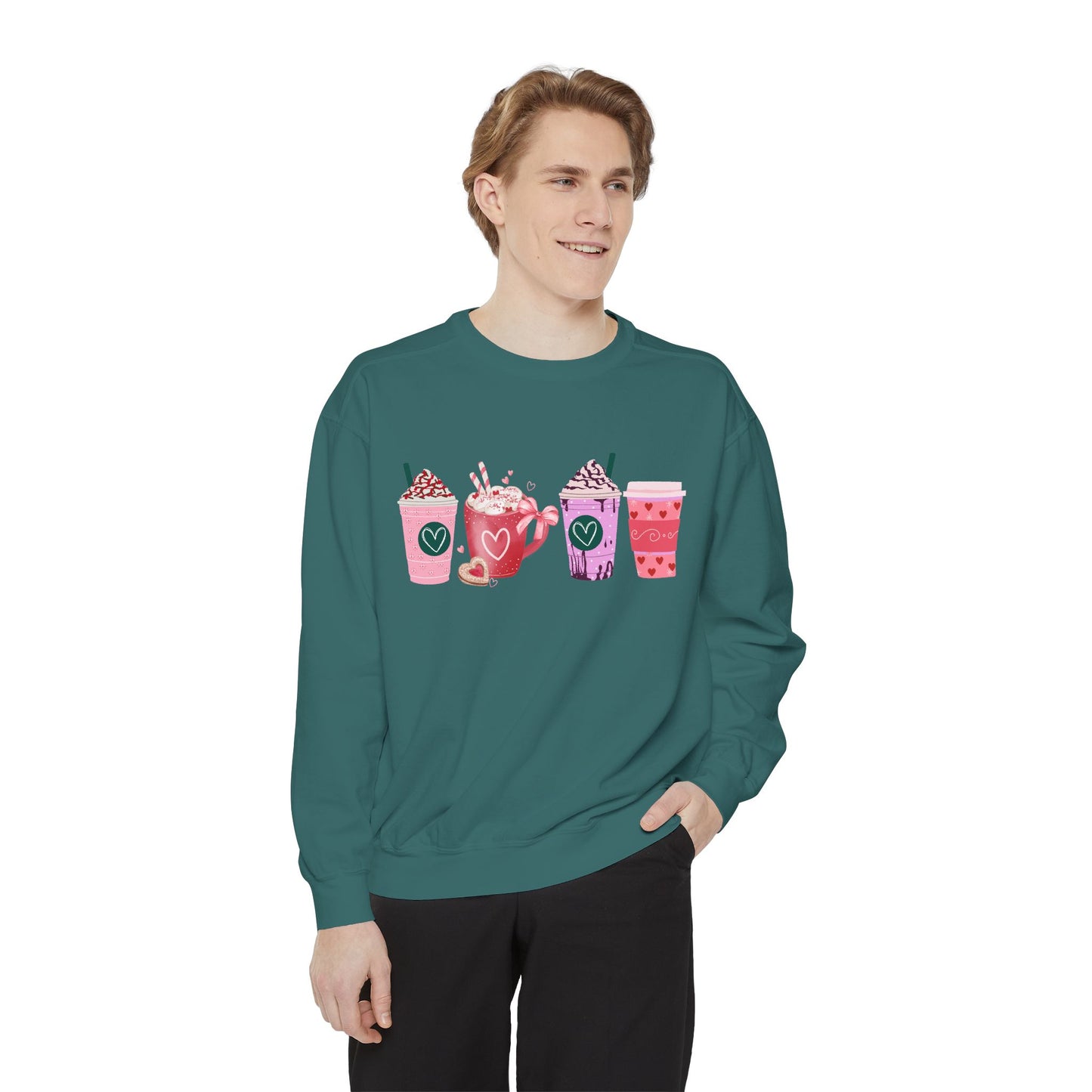 Valentine's Coffee - Comfort Colors Sweatshirt