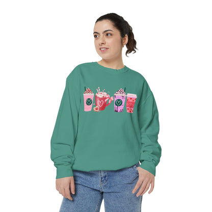 Valentine's Coffee - Comfort Colors Sweatshirt
