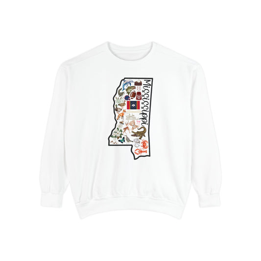 Beautiful State of Mississippi - Comfort Colors Sweatshirt