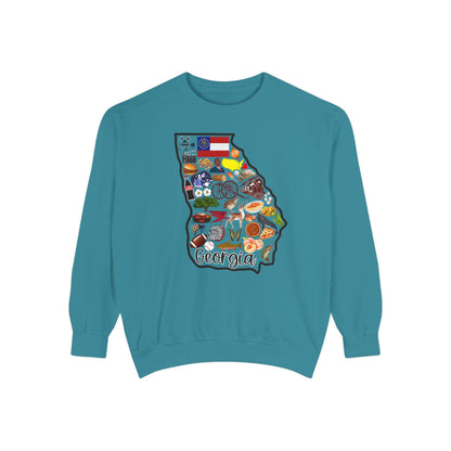 Beautiful State of Georgia - Comfort Colors Sweatshirt