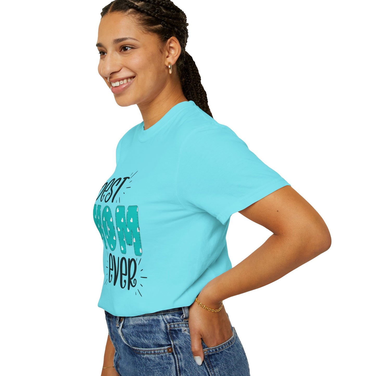 Best Mom Ever (Blue) - Comfort Colors Shirt