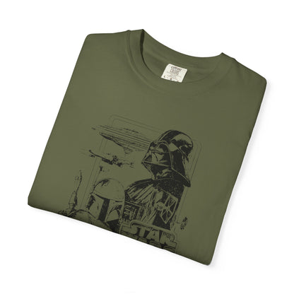 Star Wars Black Line Drawing - Comfort Colors Shirt