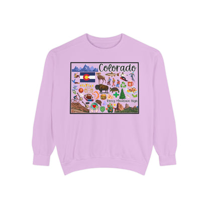 Beautiful State of Colorado - Comfort Colors Sweatshirt