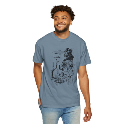 Star Wars Black Line Drawing - Comfort Colors Shirt