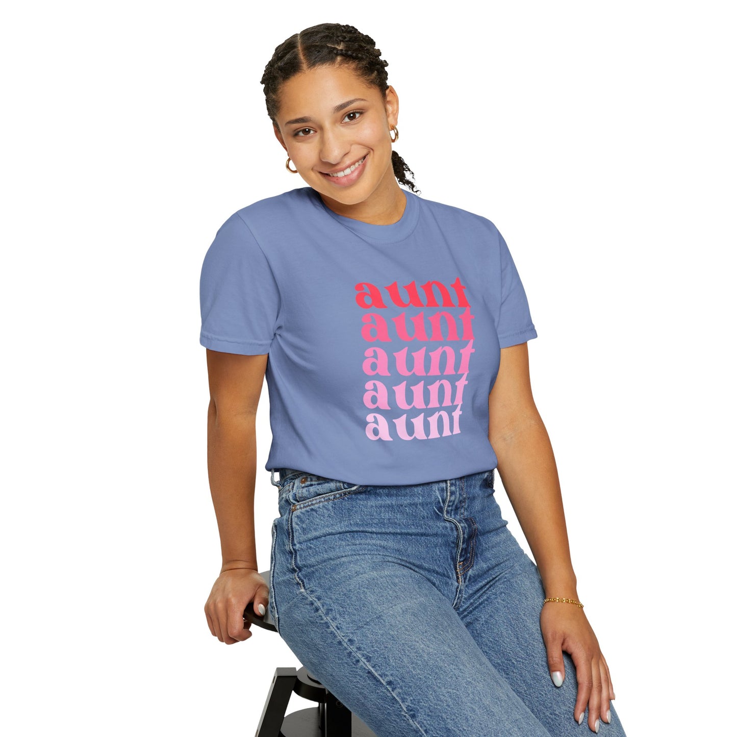 Aunt (Pink) - Comfort Colors Shirt